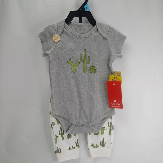 NEW Short Sleeve 2pc Pajamas by M + A Monica + Andy  Size 9m