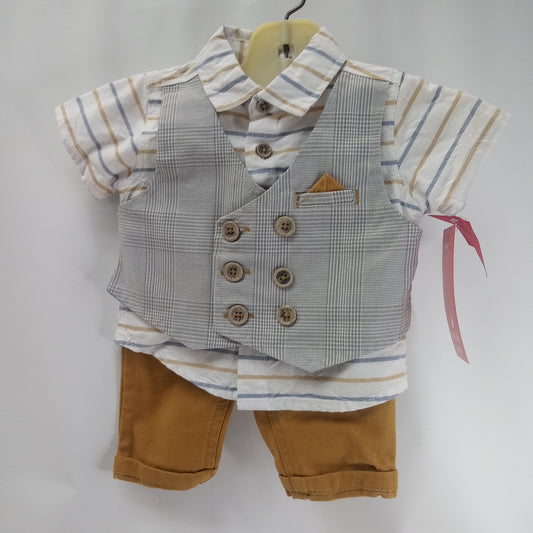 Short Sleeve 2pc Suit  by Little Lad    Size 0-3m