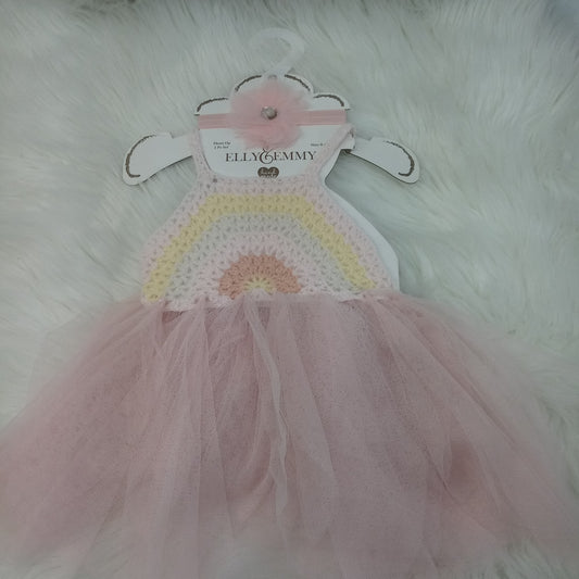 NEW Short Sleeve Dress by Emily & Emmy  Size 0-6m