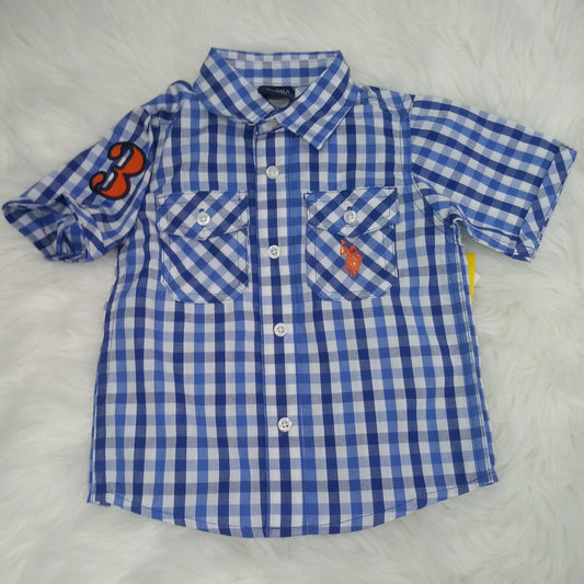 NEW Short Sleeve Shirt by U.S. Polo Assn.      Size 18m