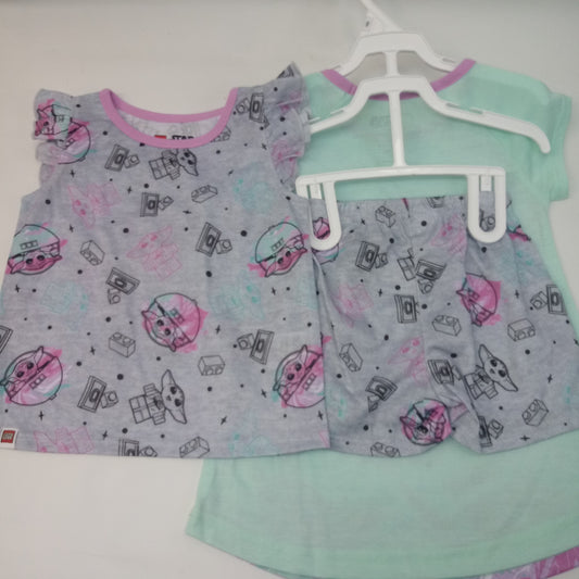 NEW Short Sleeve 3pc Pajama Set by Star Wars Lego     Size 2T