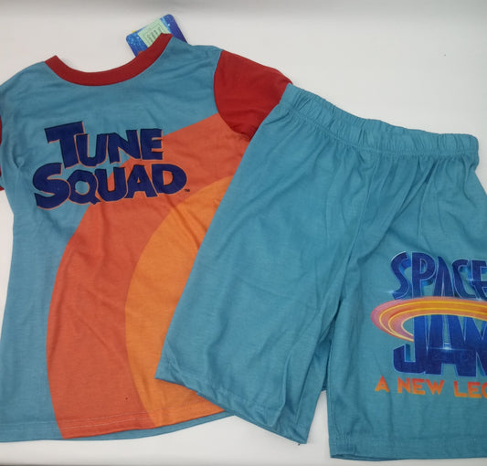 NEW Short Sleeve 2pc Pajama Set by Space Jam     Size 8