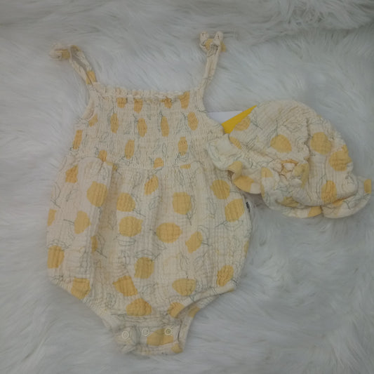 Short Sleeve Romper by Rabbit Bear      Size 24m