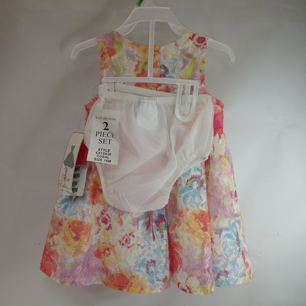 NEW Short Sleeve 2pc Dress by Rare Editions    Size 18m