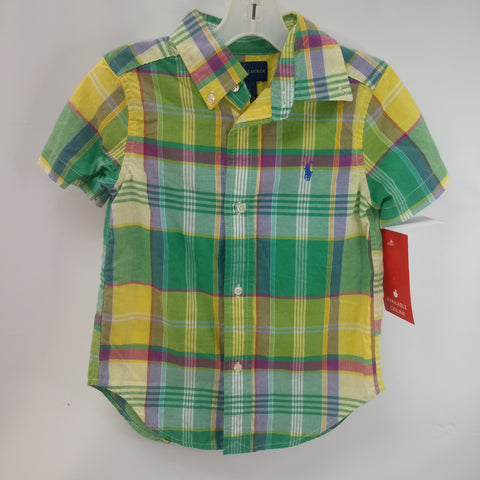 Short Sleeve Button Down Shirt by Ralph Lauren   Size 3T