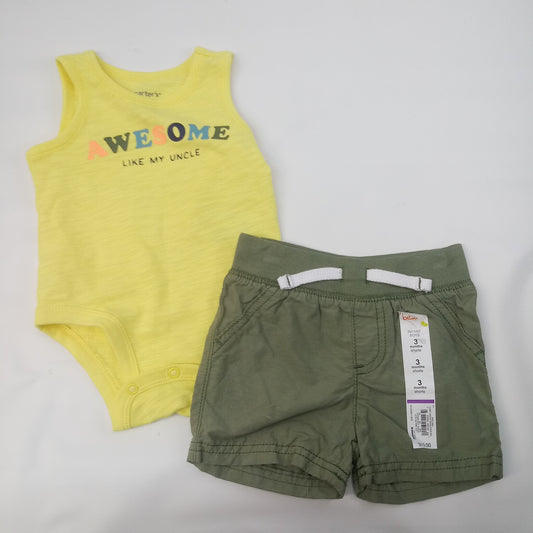 NEW Short Sleeve 2pc Outfit by Carters         Size 3m