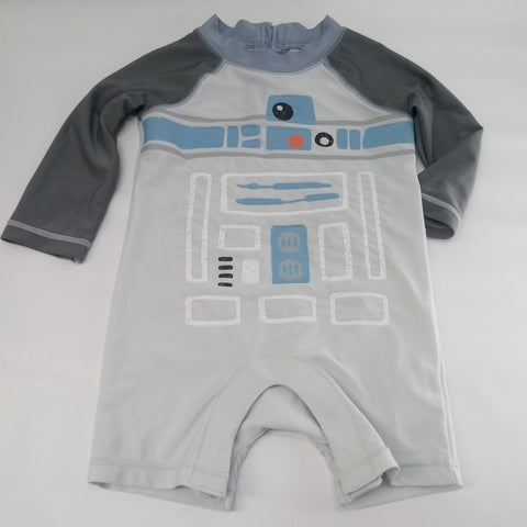 Long Sleeve 1pc Swim Suit by Gap Star Wars   Size 6-12m