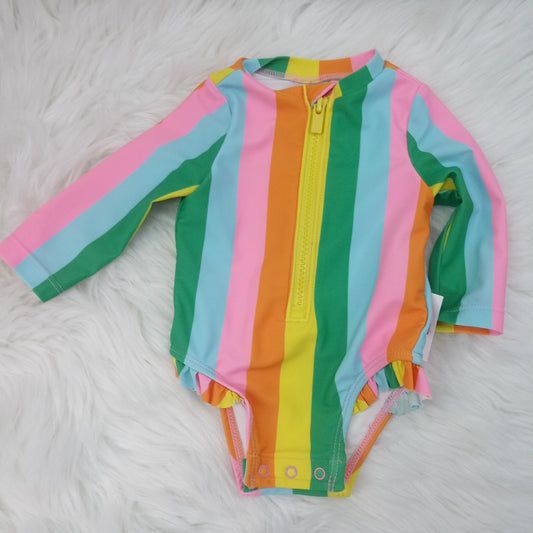 Long Sleeve 1pc Swimsuit by Old Navy    Size 0-3m