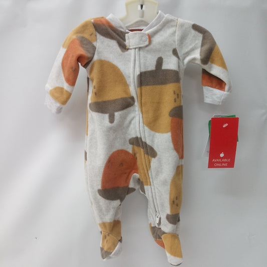 NEW Long Sleeve 1pc Pajamas  by Carters   Size NB