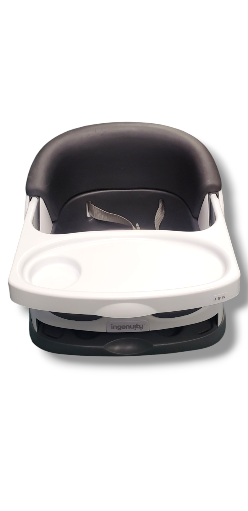 Ingenuity Baby Base 2-in-1 Booster Feeding and Floor Seat with Self-Storing Tray