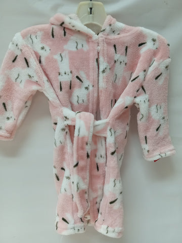 Hooded Bathrobe By Baby Kiss Size 0-9m