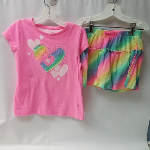 Short Sleeve 2pc Outfit By Jumping Beans Size 6
